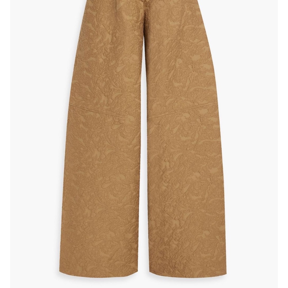 MaxMara Brown Wide Leg Pants in Soft Wool Blend
